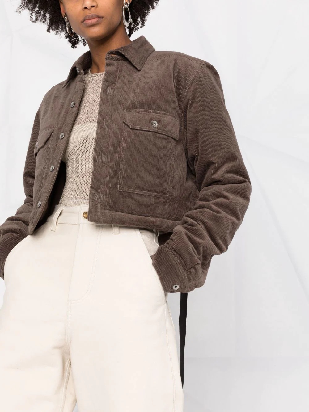 tassel-detail cropped jacket - 5