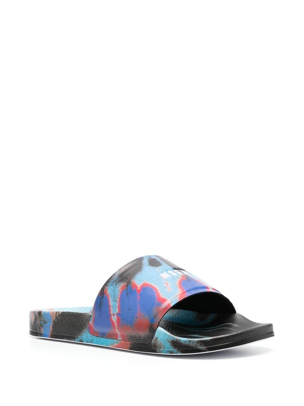 tie-dye logo-print sliders - 2