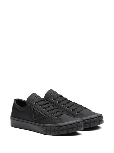 Prada Wheel Cassetta lace-up sneakers outlook