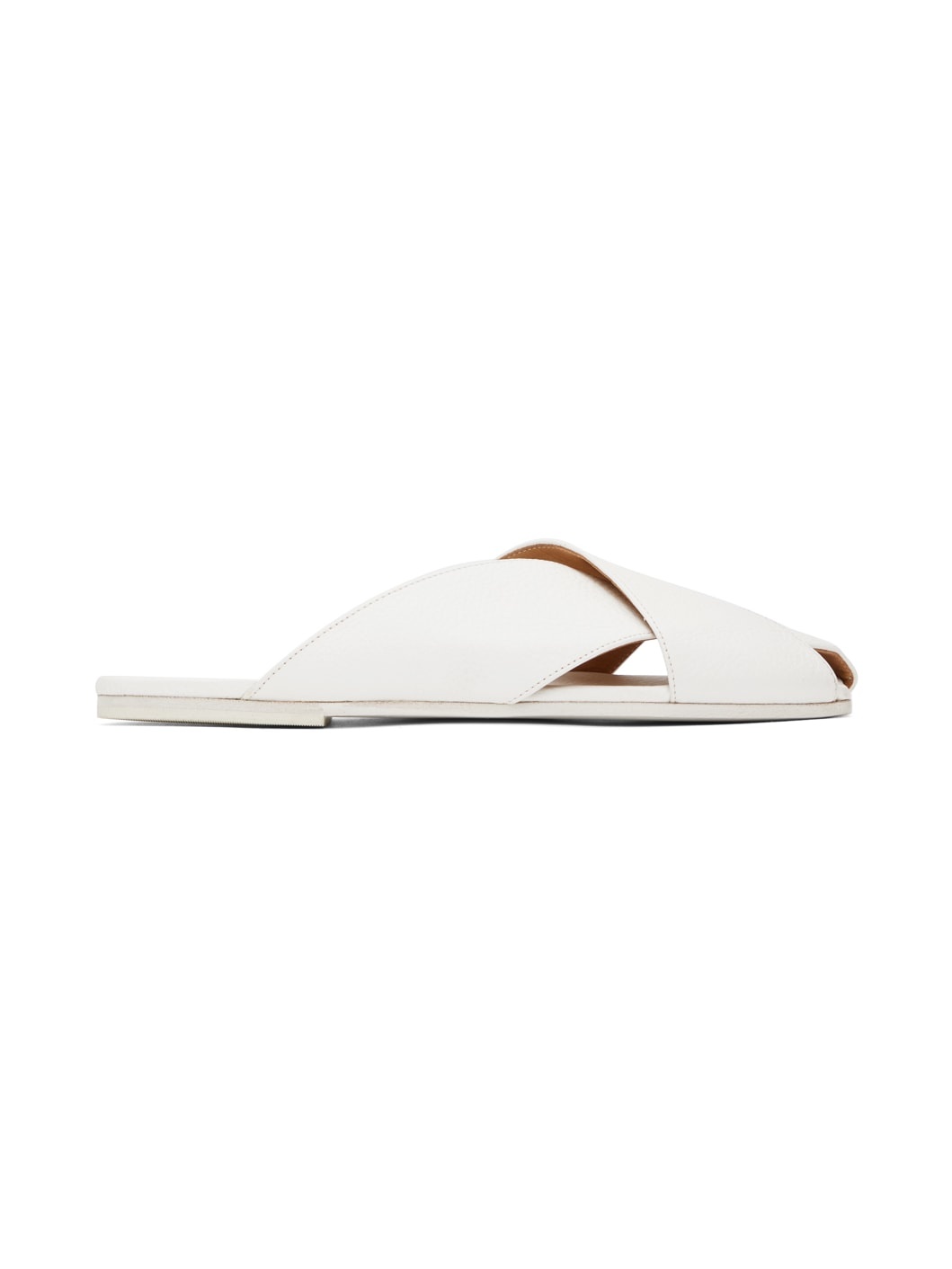 White Spatola Sandals - 1