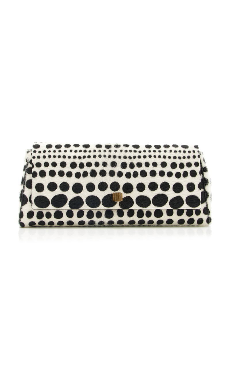 Audrey Printed Pony Hair Clutch 1