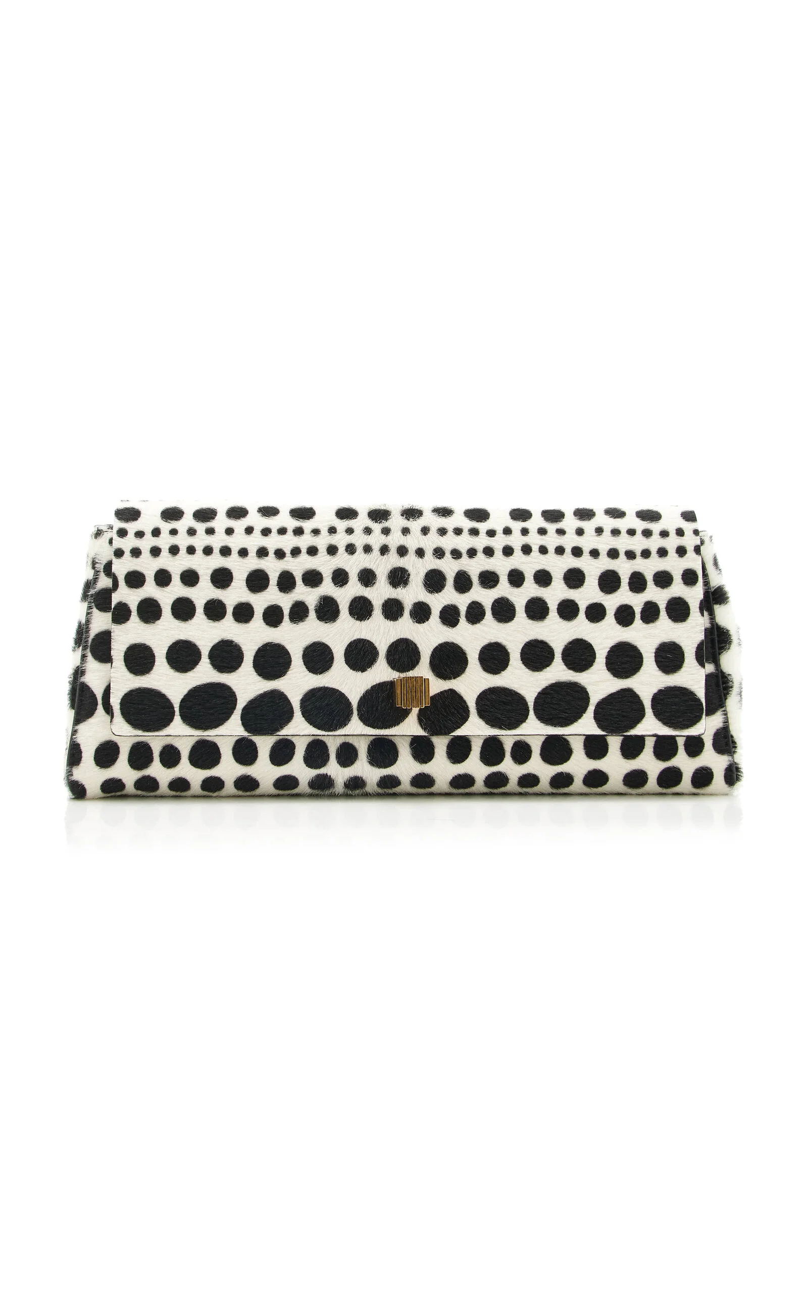 Audrey Printed Pony Hair Clutch - 1