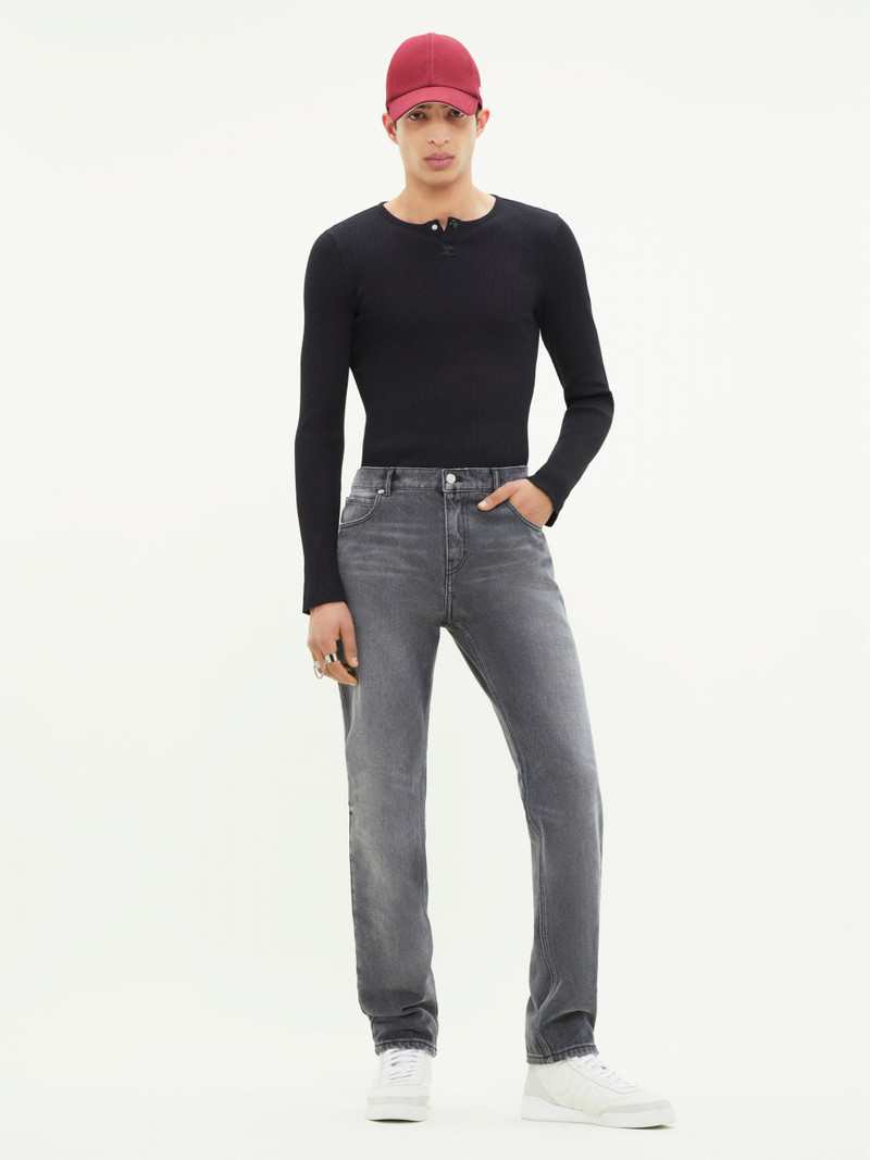 courrèges 90'S RIB LONG SLEEVES T-SHIRT outlook