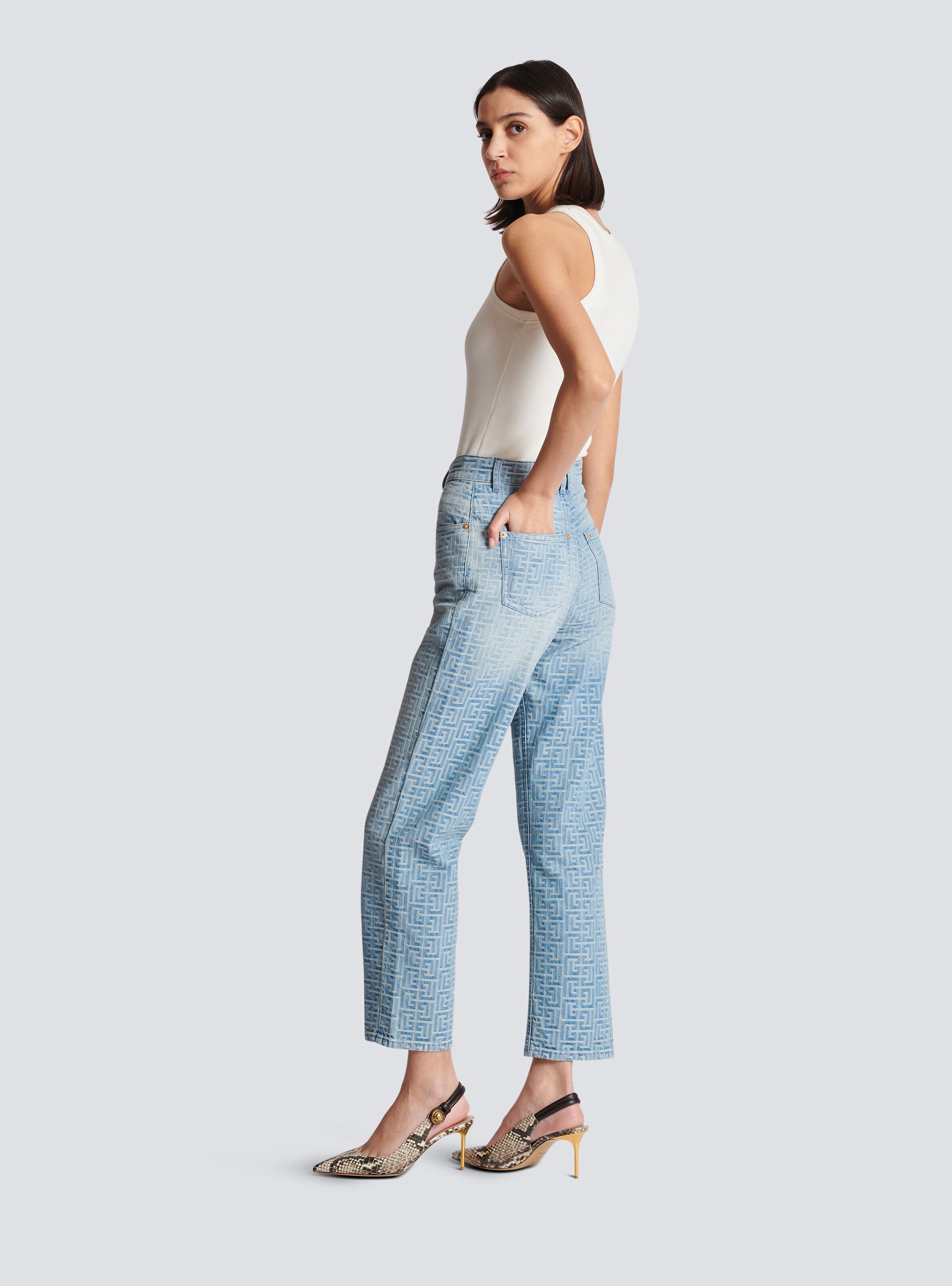 Monogram classic jeans - 4