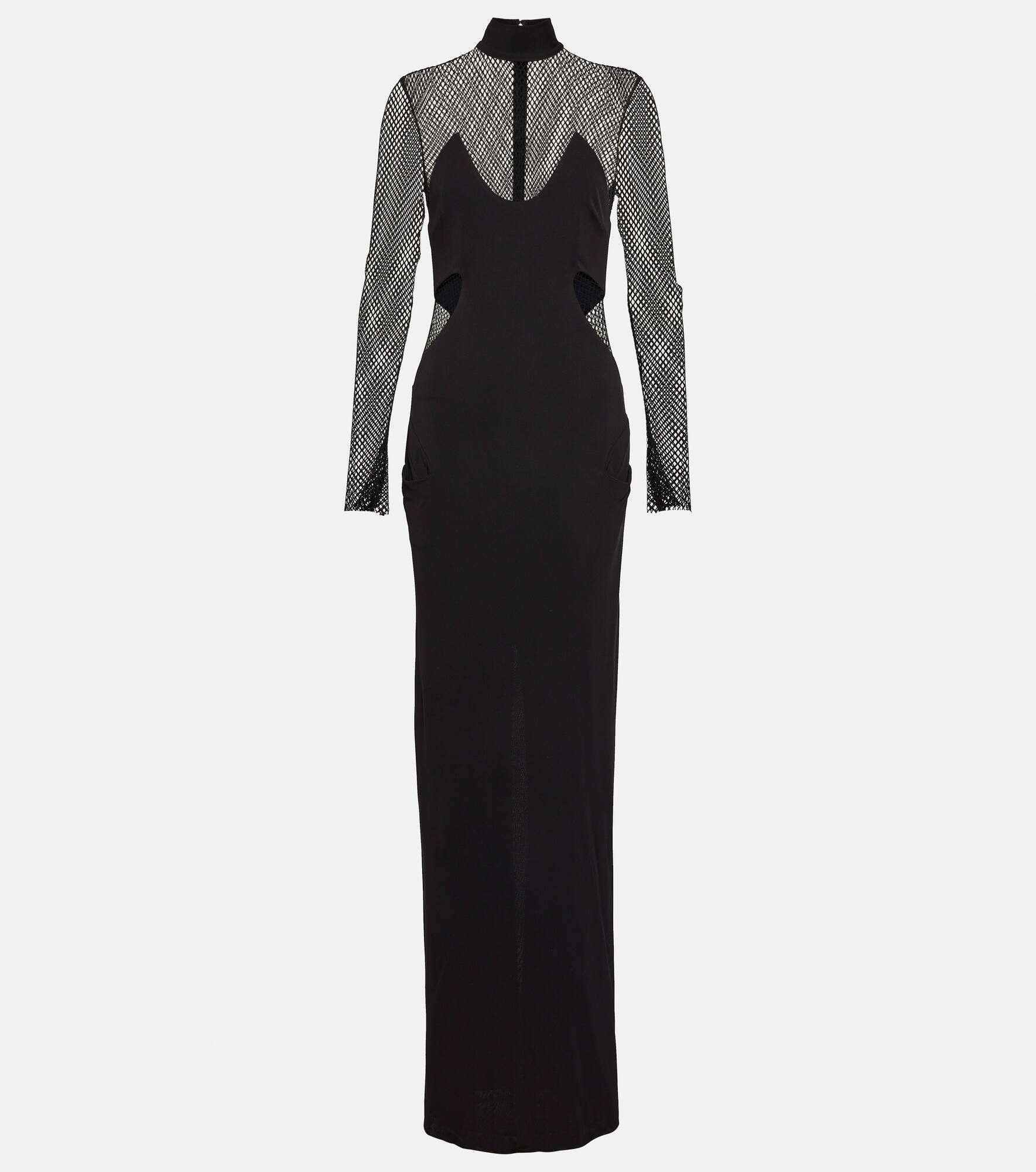 Long-sleeved cutout gown - 1