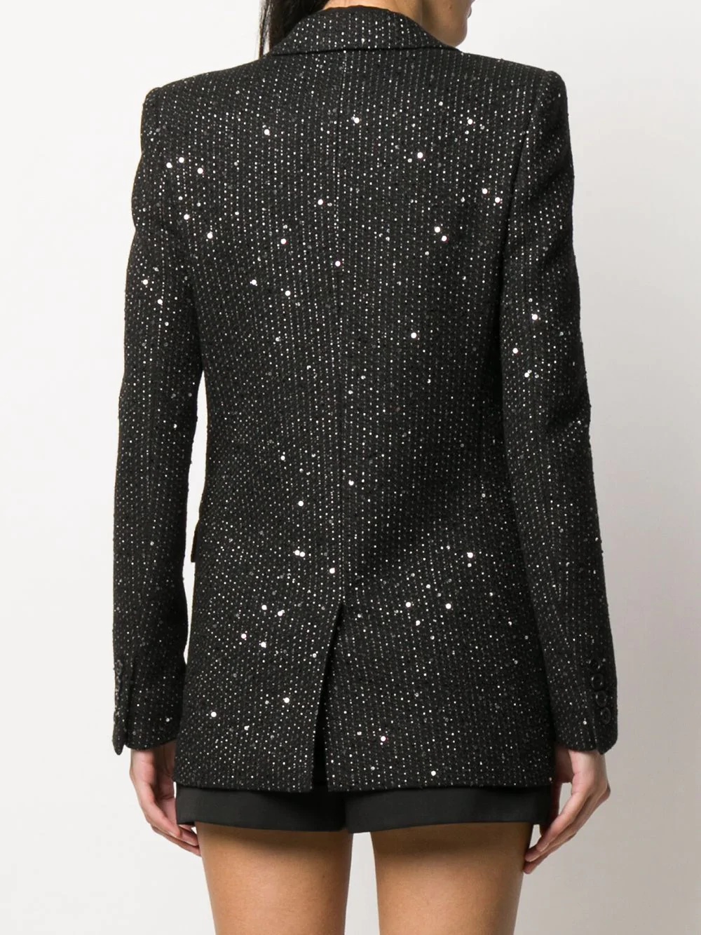 sequinned single-breasted blazer - 4