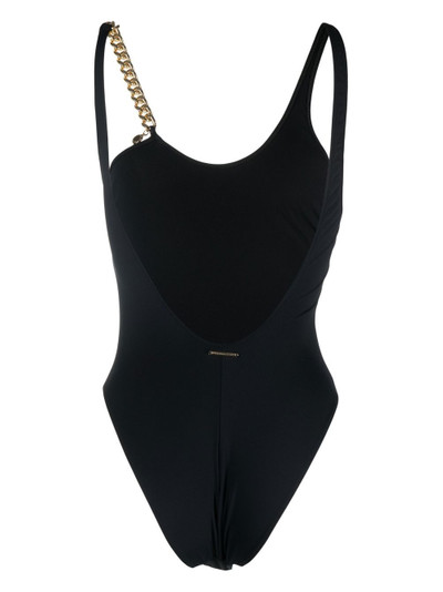 Stella McCartney chain-detail backless swimsuit outlook
