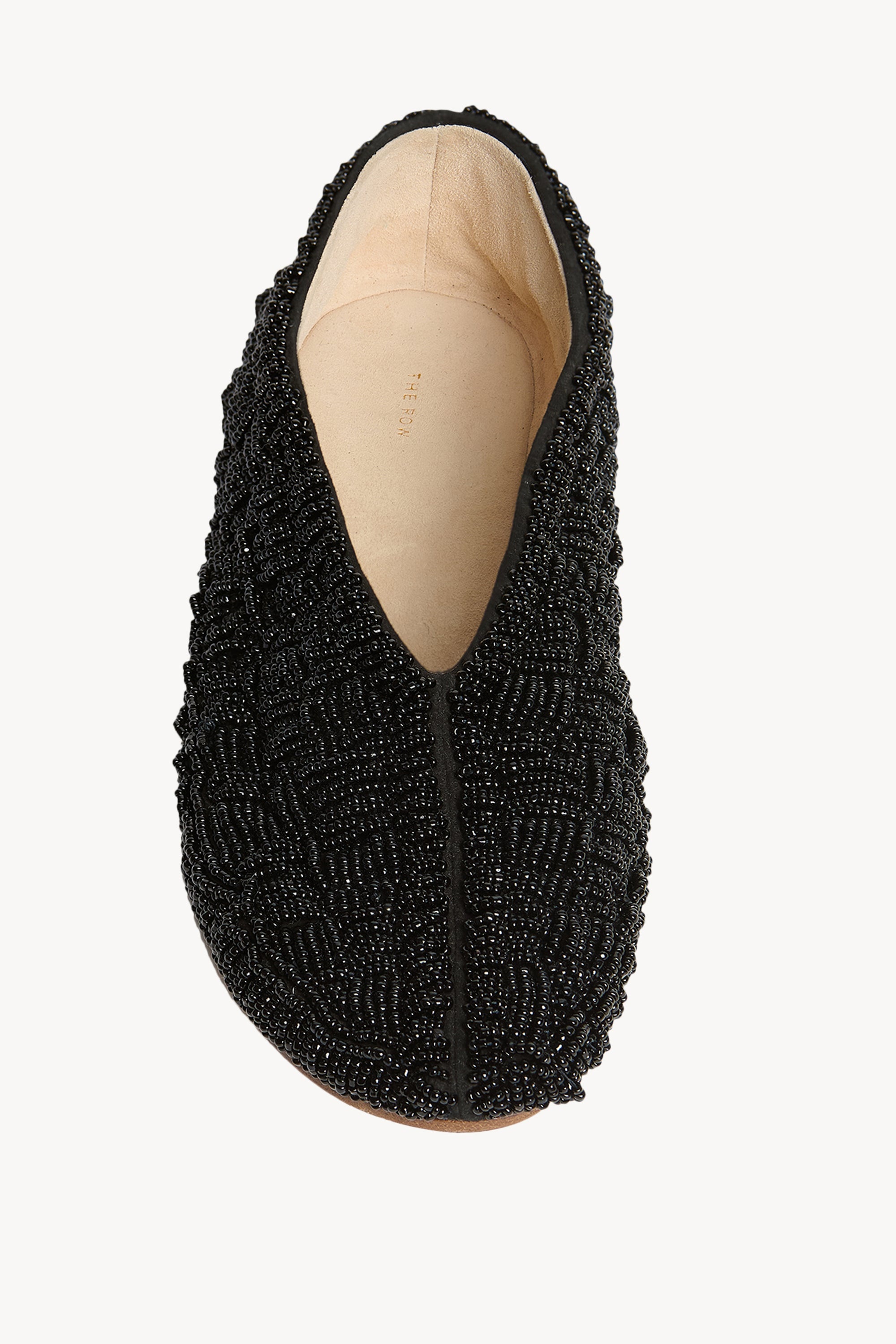 Embroidered Stella Slipper in Leather and Glass - 3