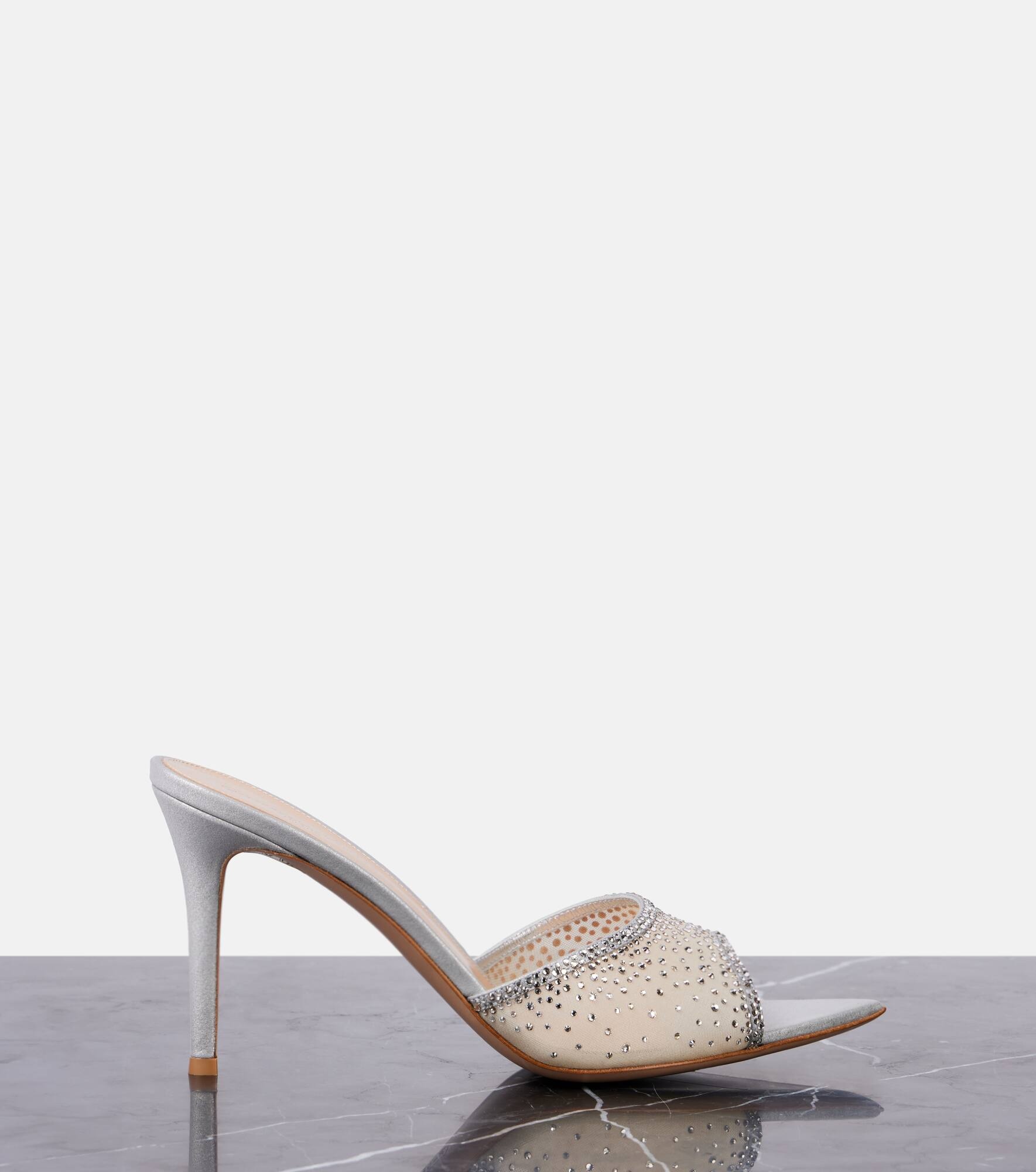 Rania 85 embellished mules - 4