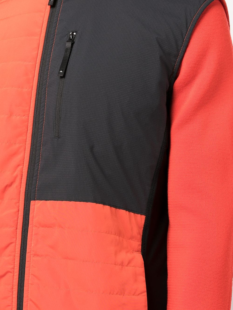 colour-block fleece vest 5