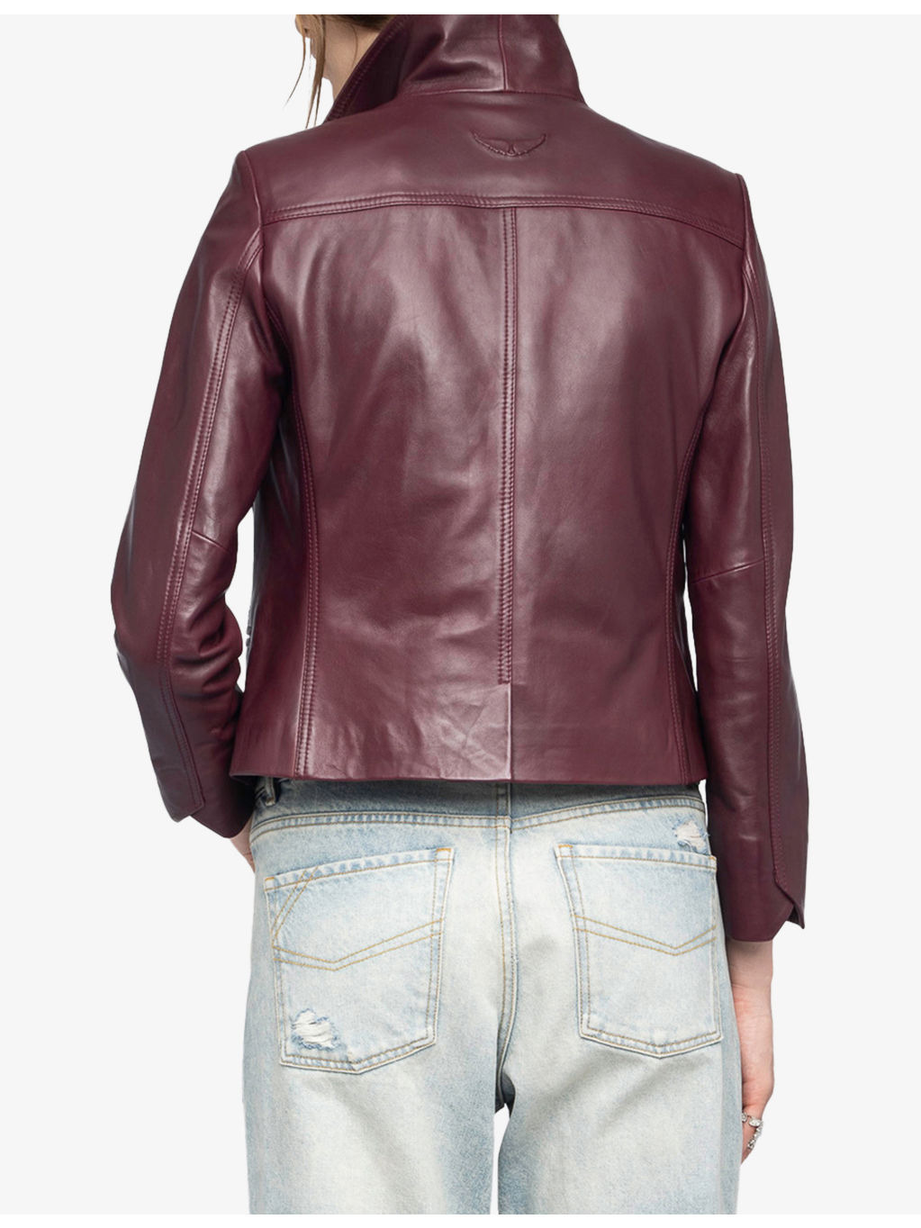 Liam regular-fit leather jacket - 4