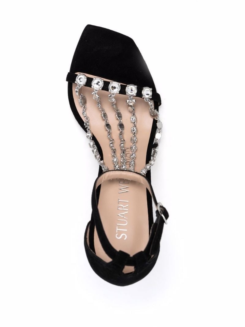 Stardust 100mm crystal-embellished sandals - 4