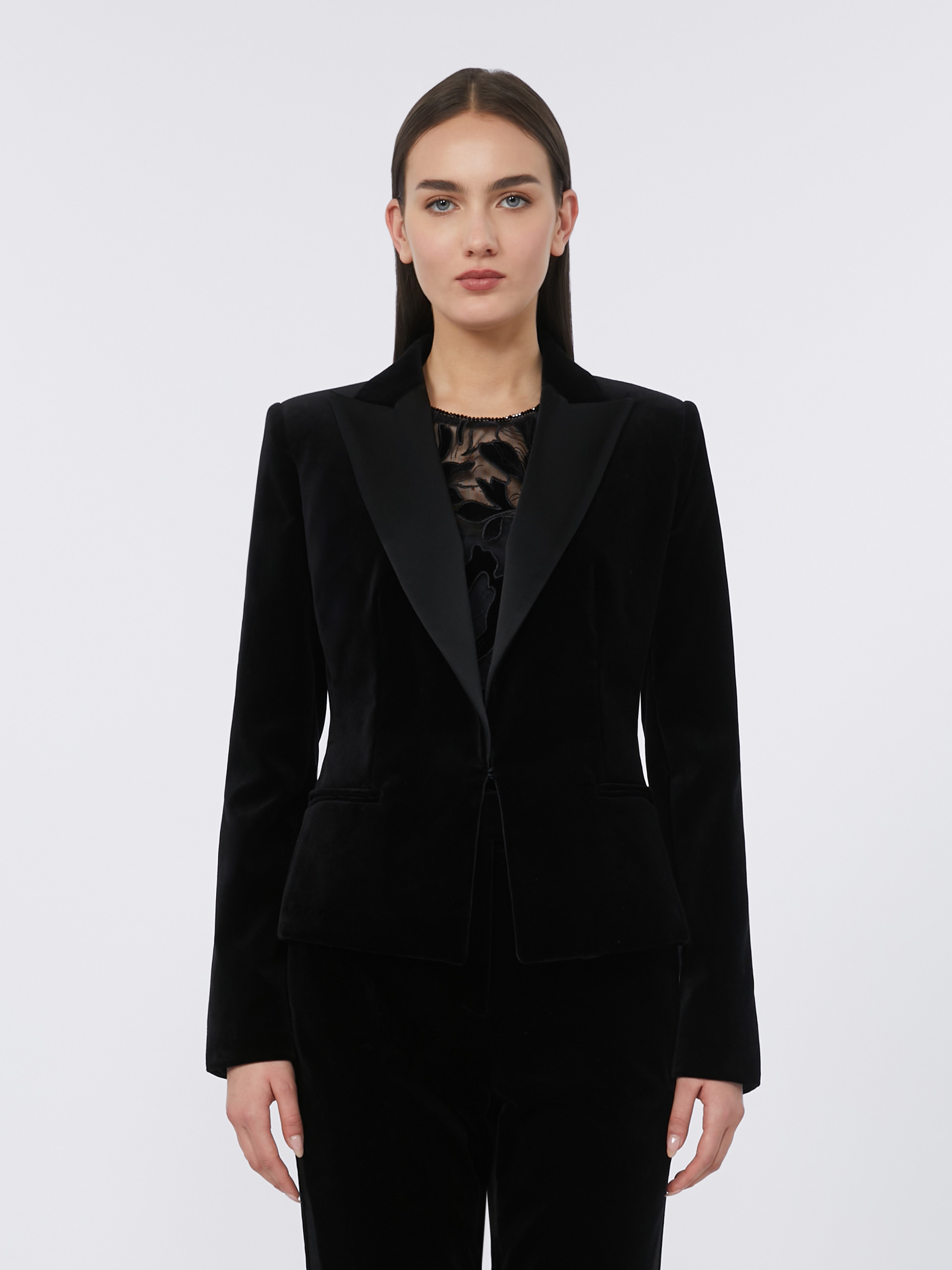 EOLIE Velvet Tuxedo jacket - 3