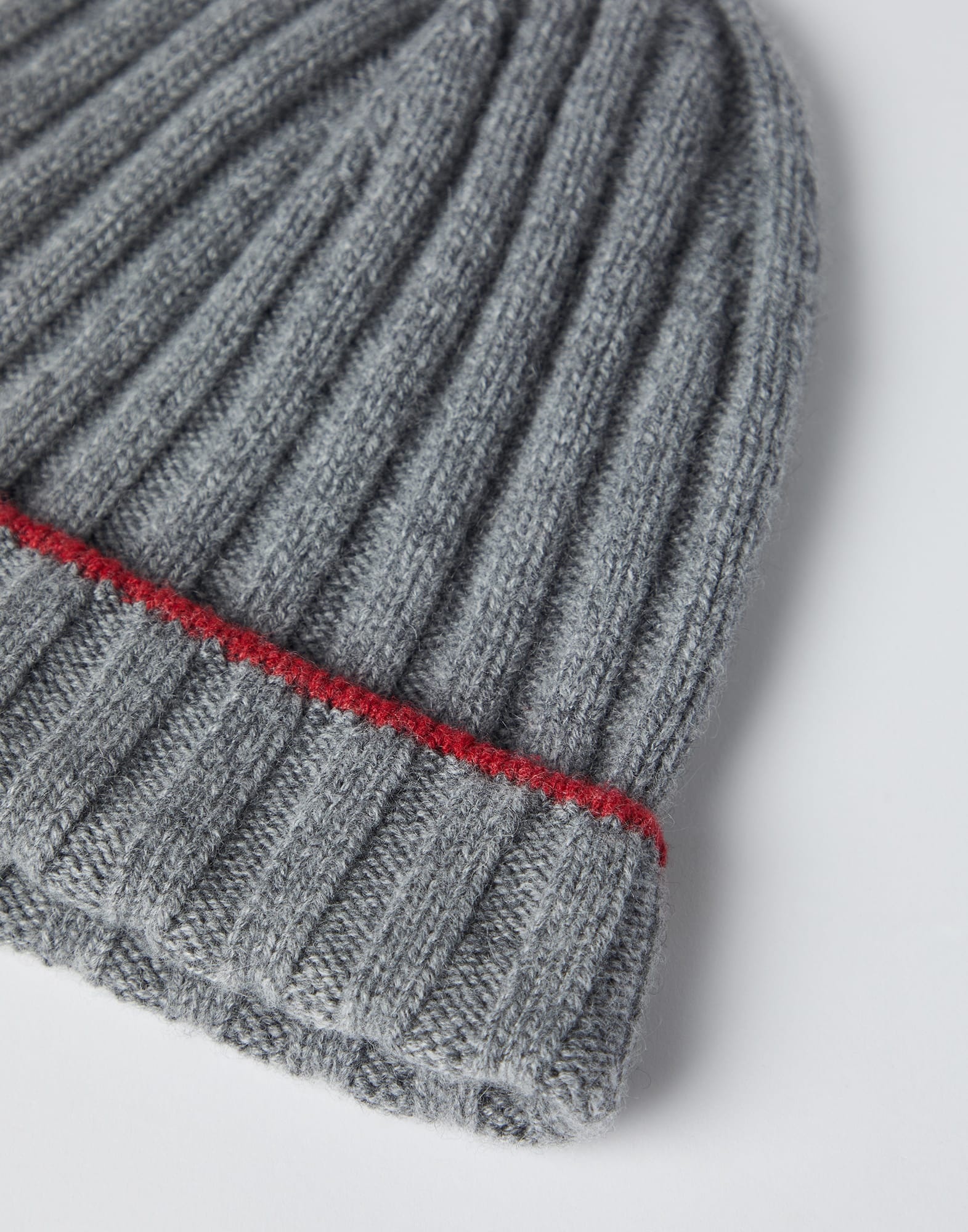 Cashmere rib knit beanie - 2