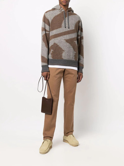 Missoni intarsia-knit hoodie outlook