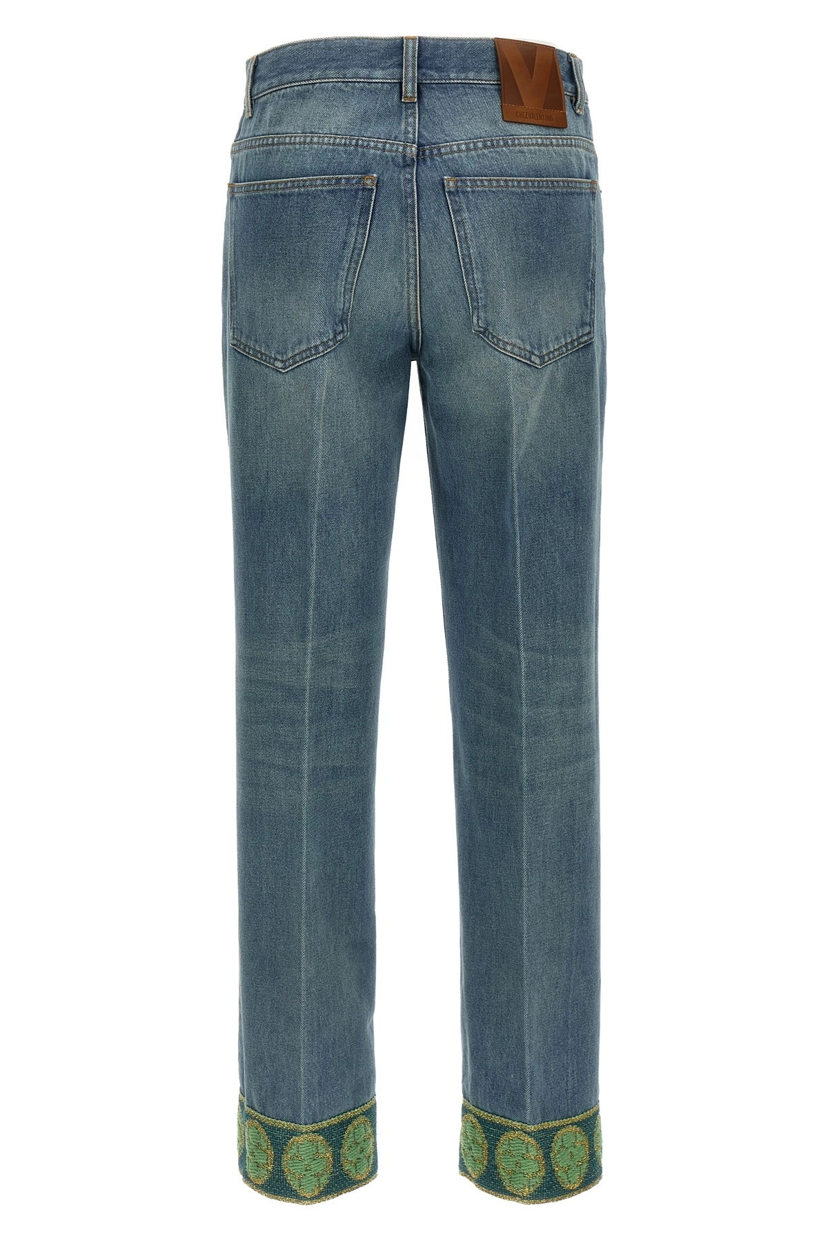 Valentino Garavani jacquard jeans - 2
