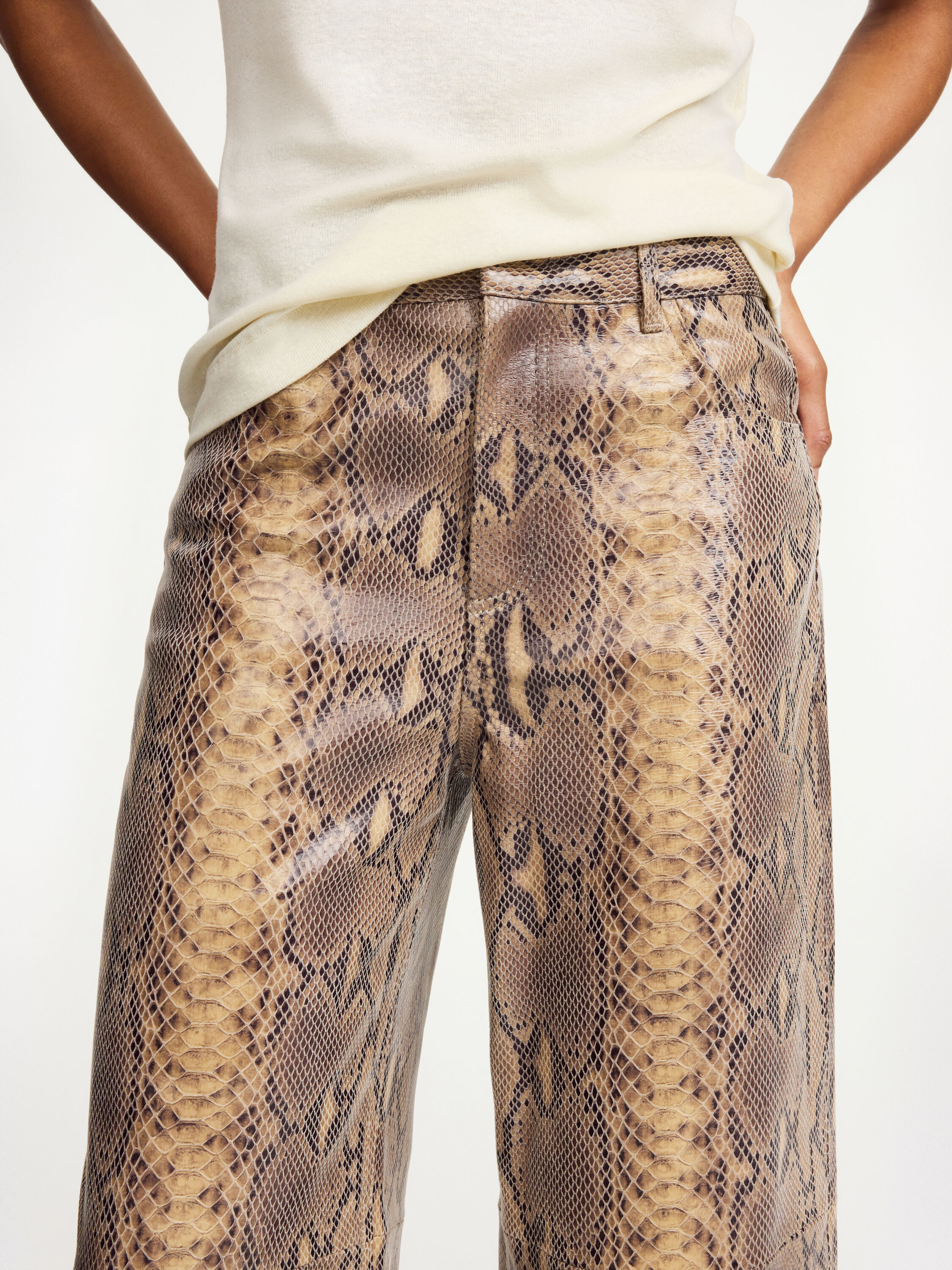 Cailys leather trousers - 4