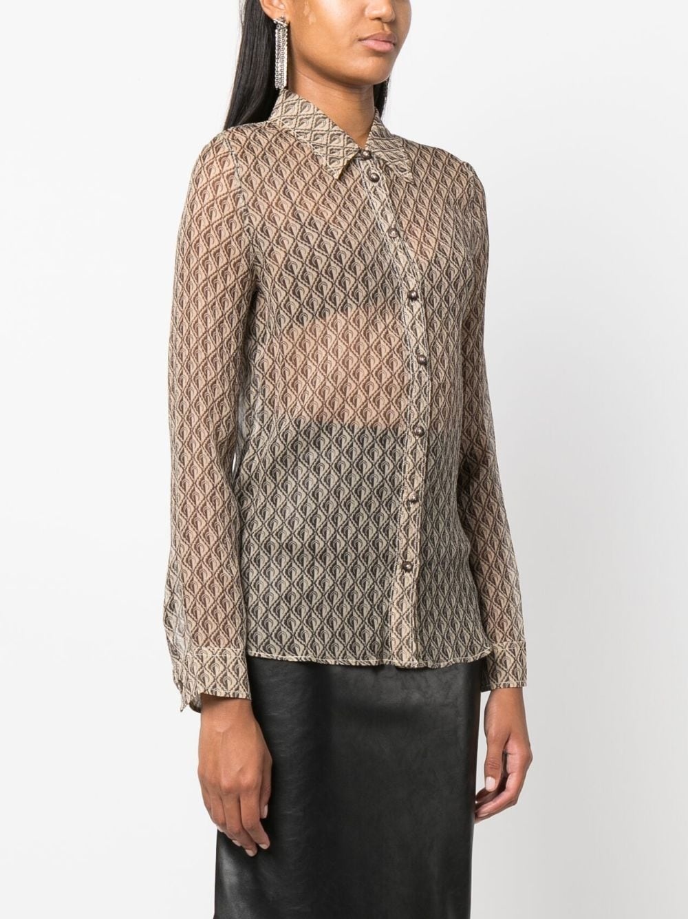 Moon Diamond silk shirt - 3