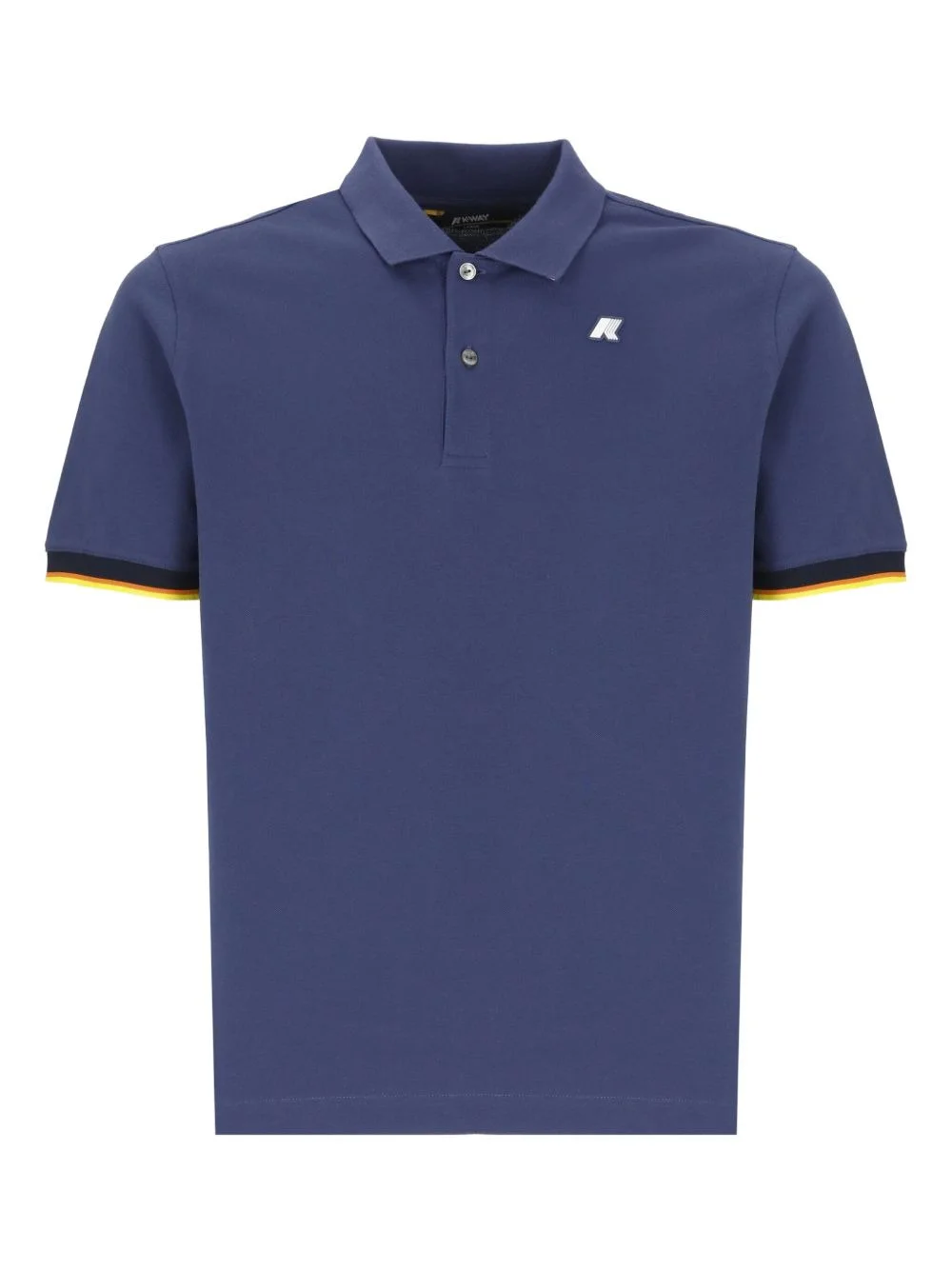 two-button cotton polo shirt - 1