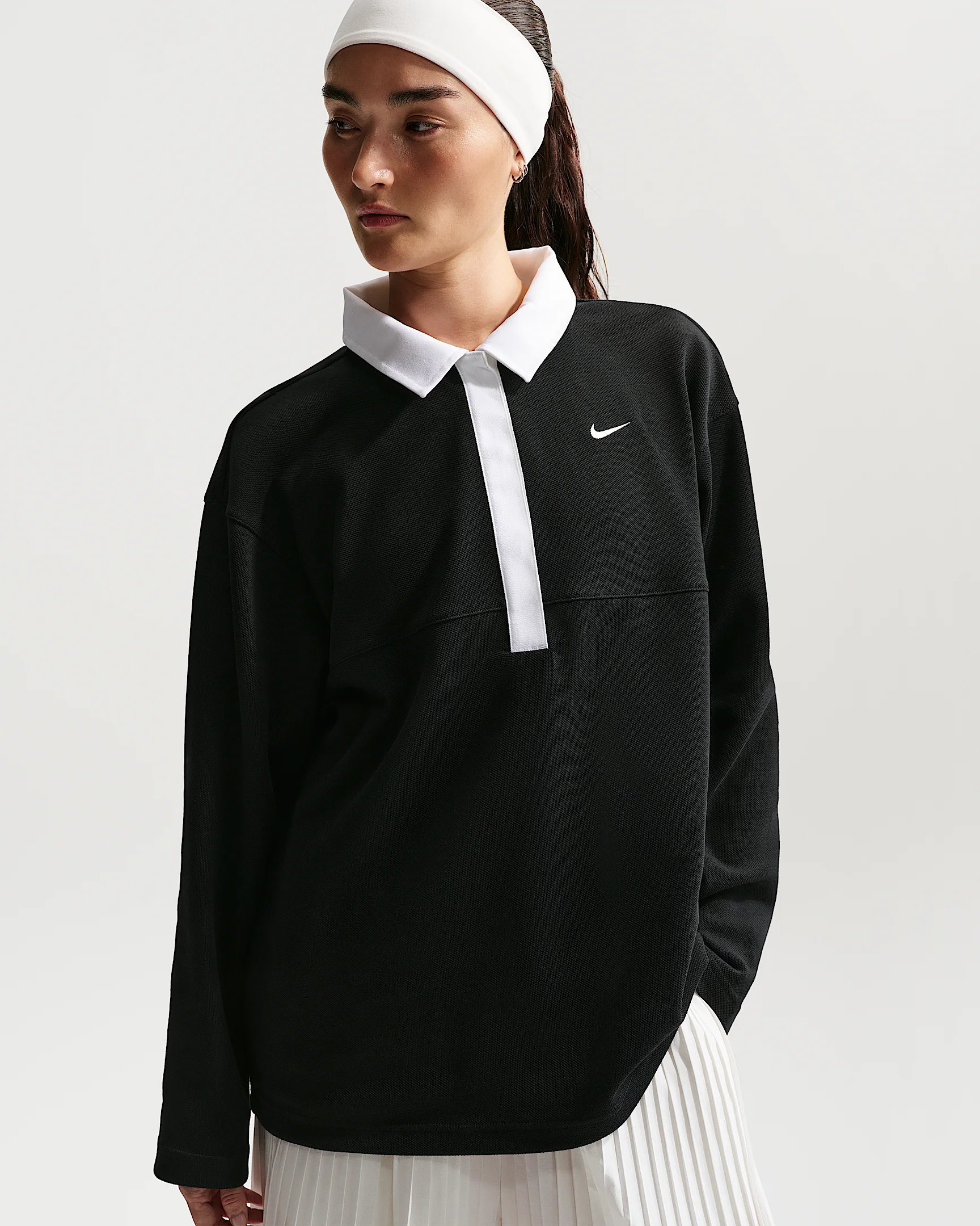 Nike Sportswear Women's Oversized Long-Sleeve Polo - 1
