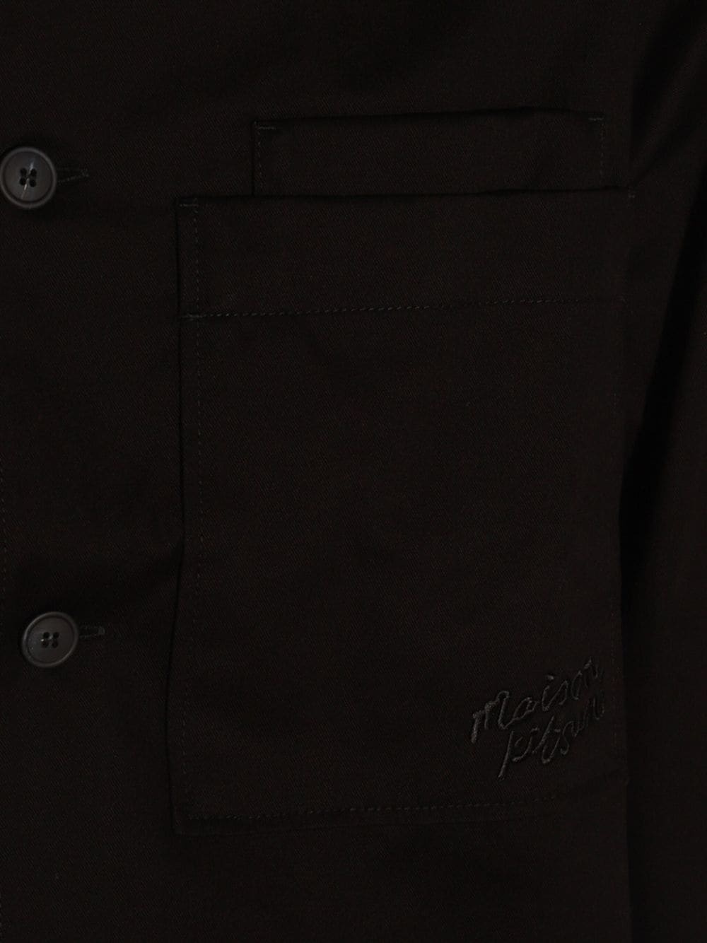logo-print shirt jacket - 3