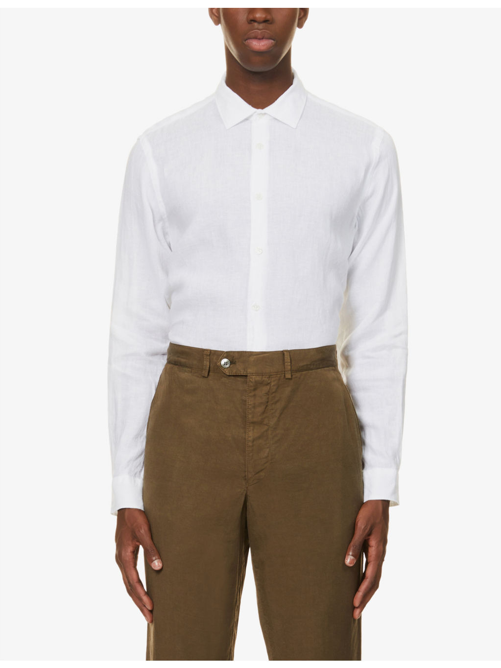 Giles regular-fit linen shirt - 3