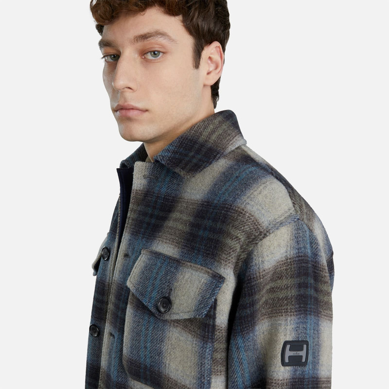 Shirt Jacket Grey Blue 6