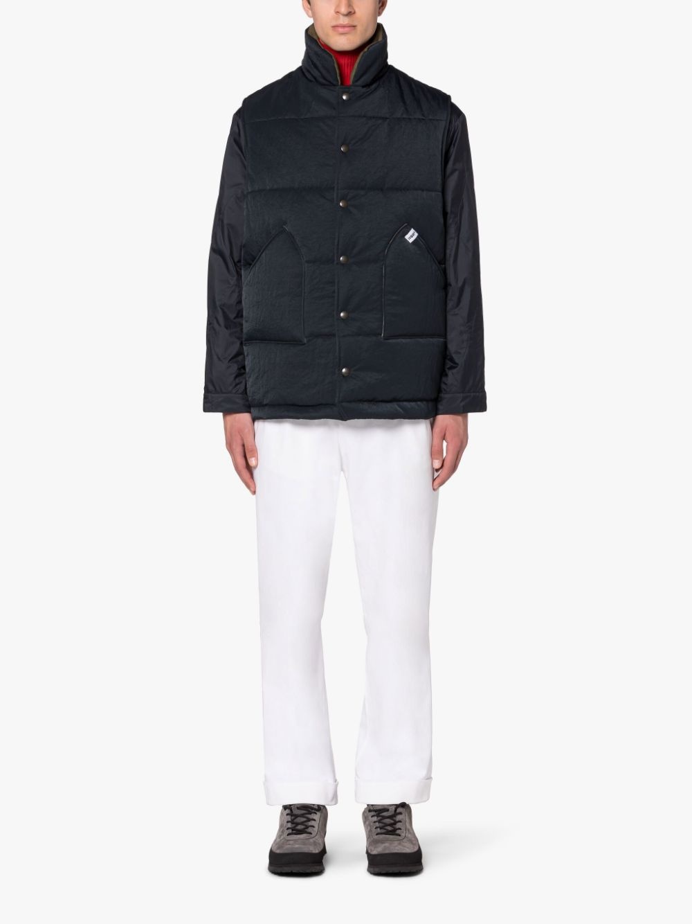 OSAKA NAVY NYLON GILET - 2
