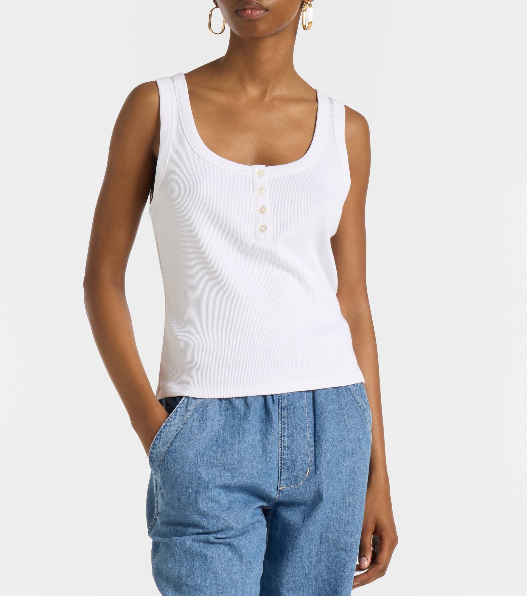 Abbott cotton-blend tank top - 5