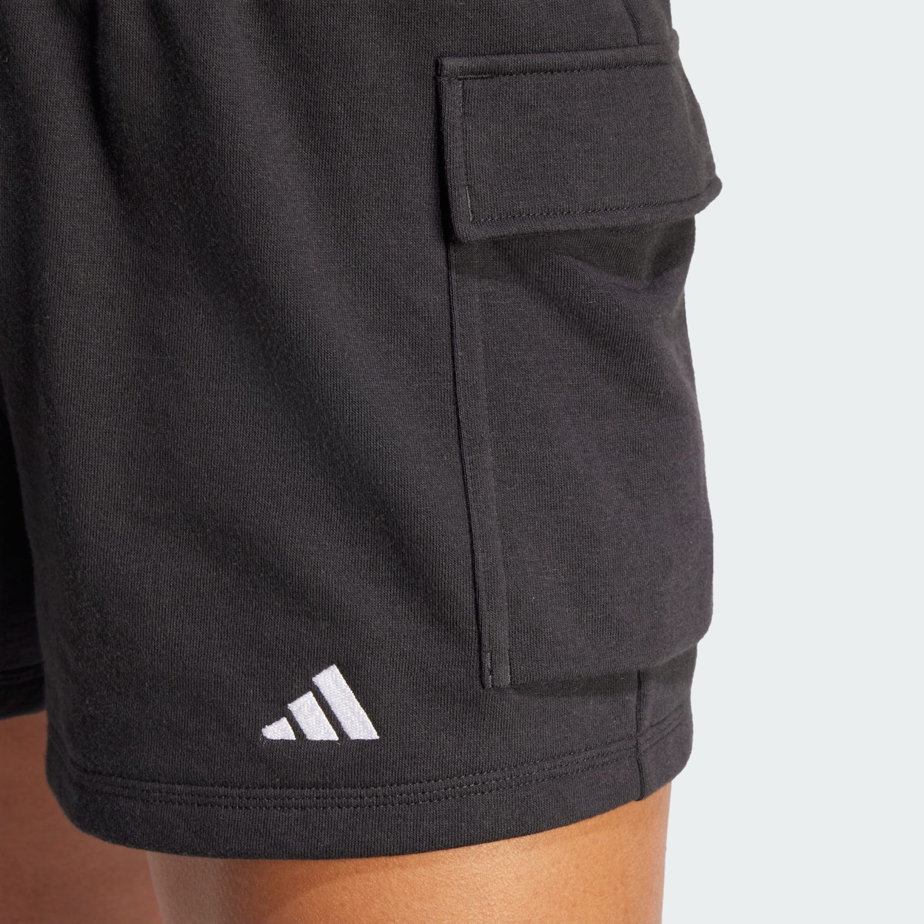 Essentials Small Logo French Terry Cargo Shorts - 5