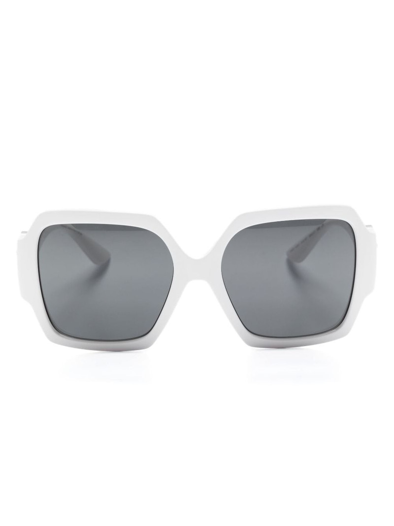 Medusa-plaque square-frame sunglasses 1