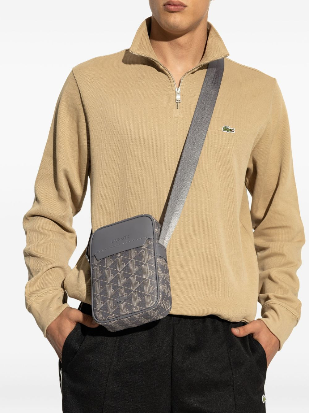 geometric-pattern messenger bag - 2