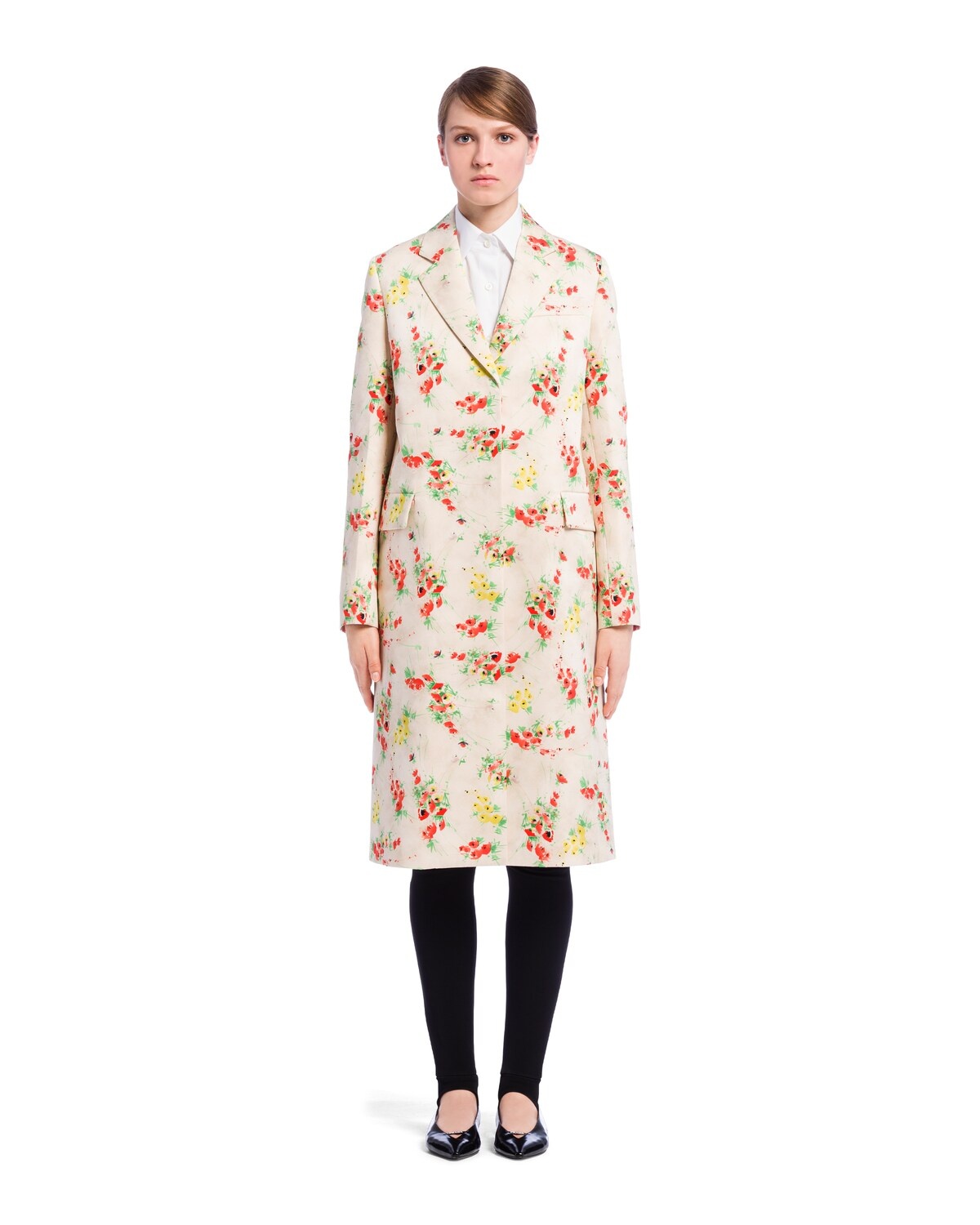 Single-breasted printed radzimir overcoat - 2