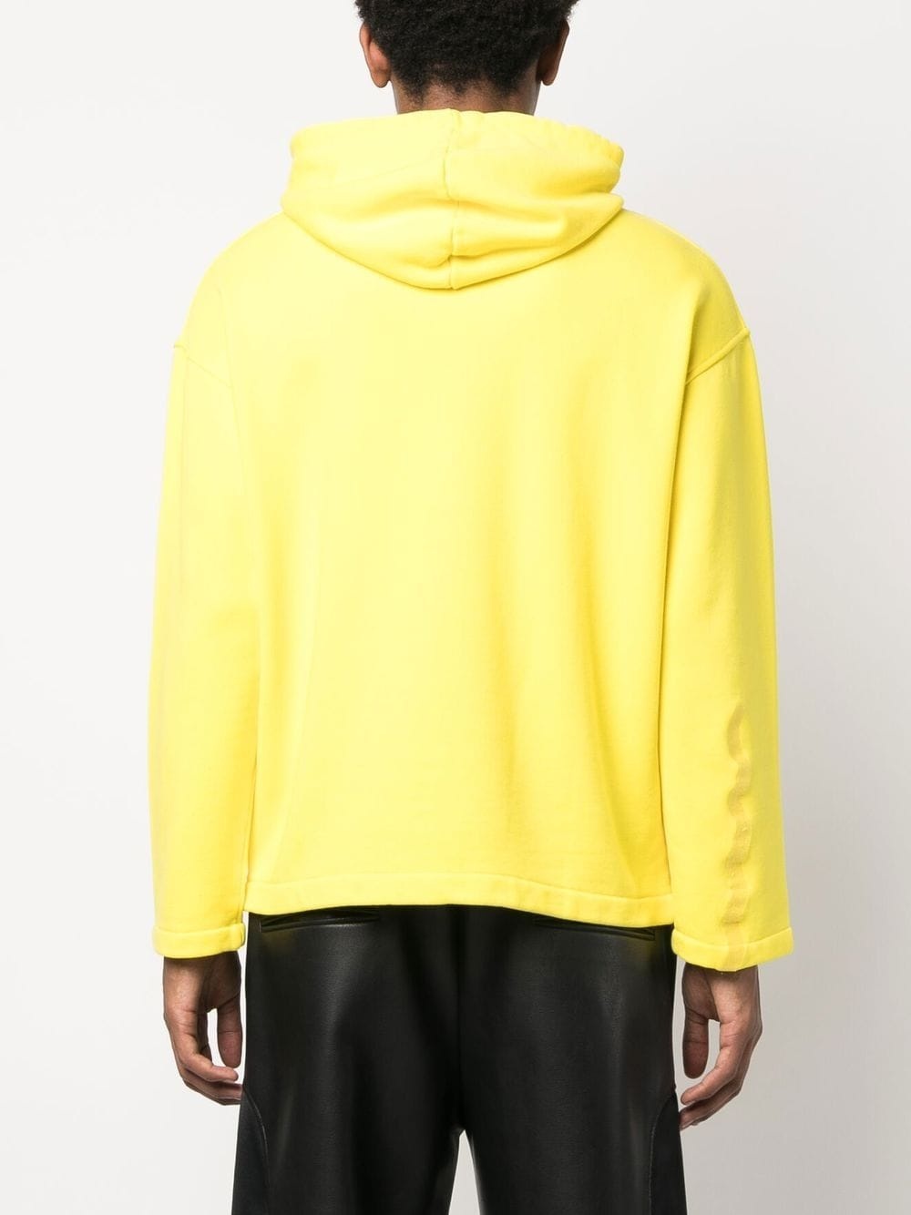 logo-embroidered organic cotton hoodie - 5