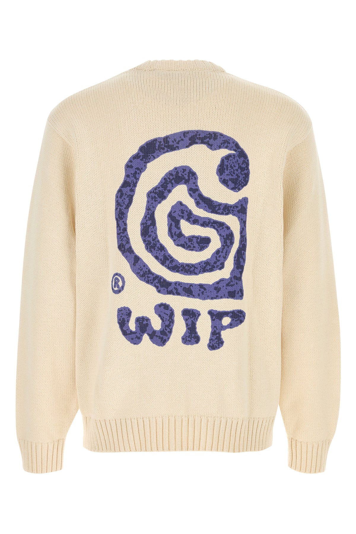 Ivory cotton blend Helix Sweater - 2