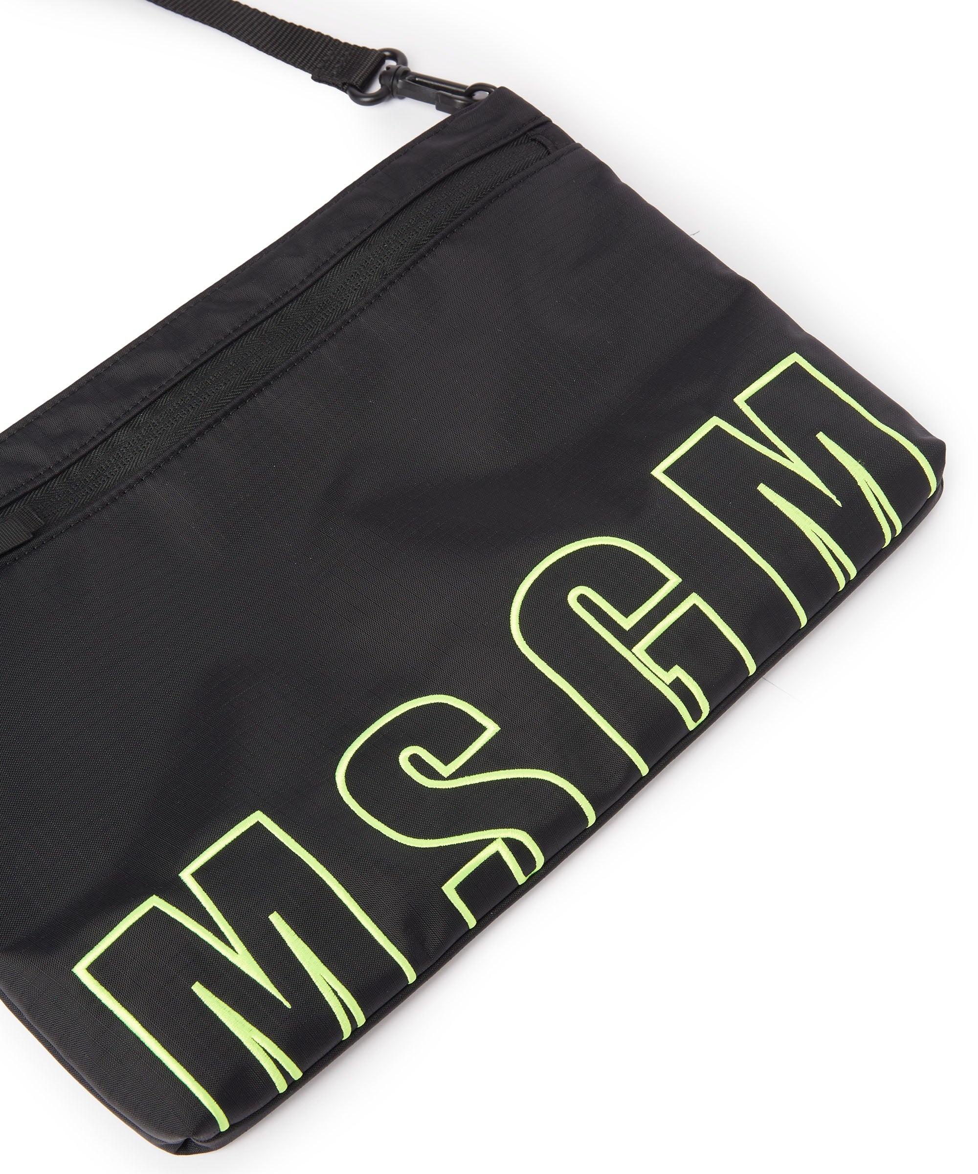 Ripstop nylon shoulder bag with embroidered logo - 4