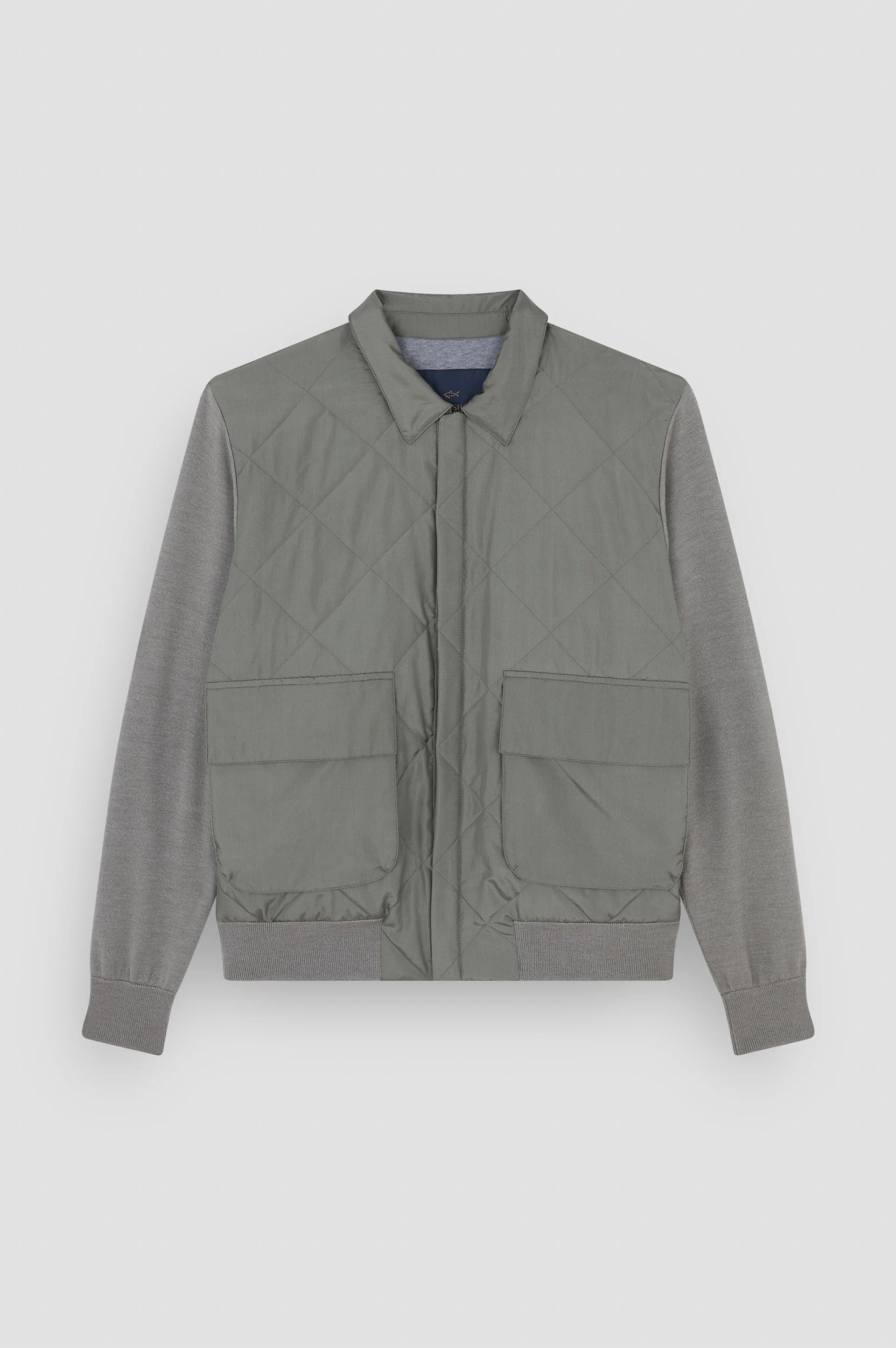 HYBRID ZIP-UP SHAKET IN TYPHOON® SILK, WOOL AND SILK - 1