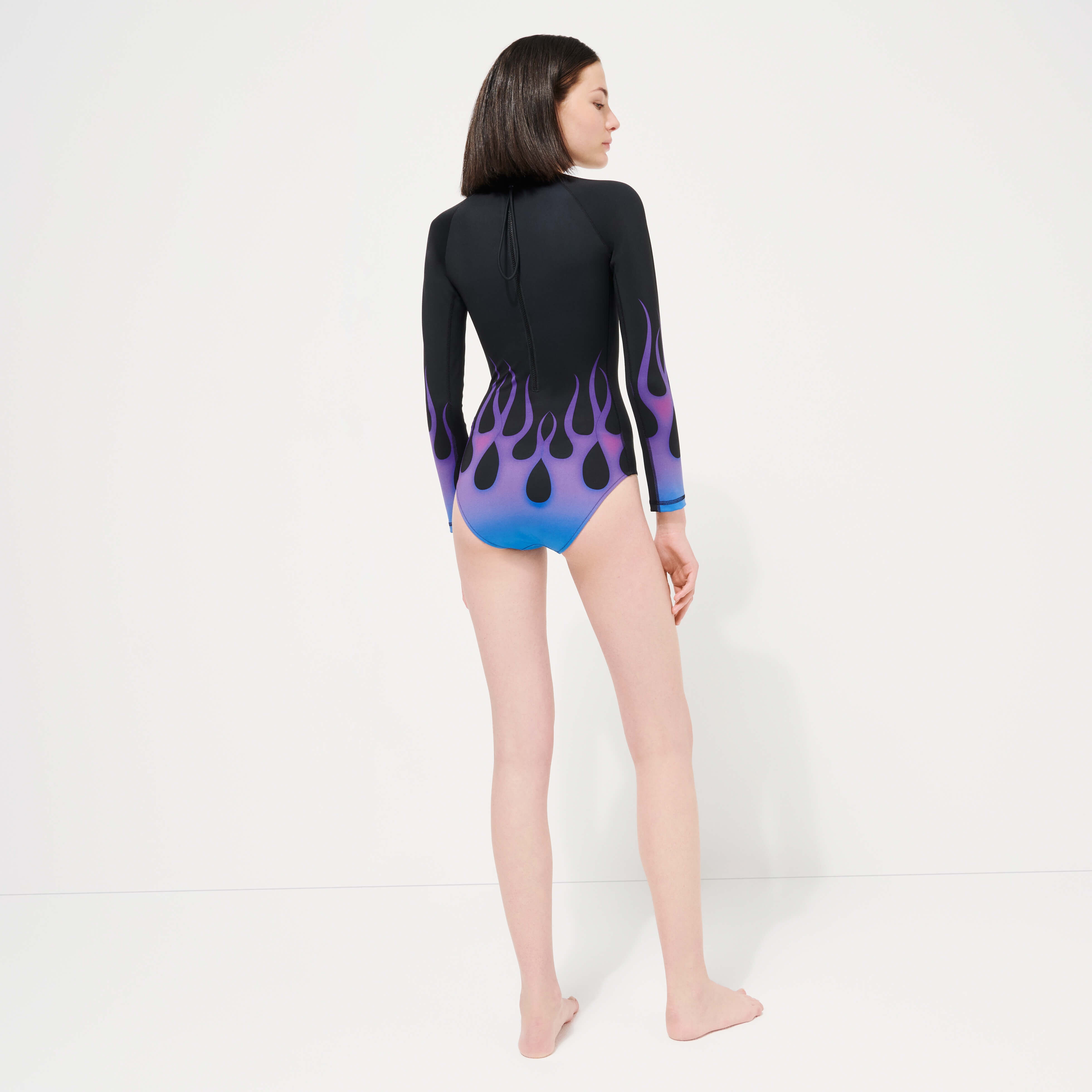 Women Rashguard Long-Sleeves One-piece Swimsuit Hot Rod 360° - Vilebrequin x Sylvie Fleury - 5