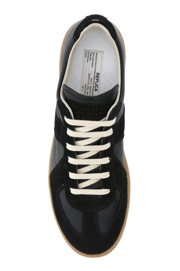 Black leather Replica sneakers - 4