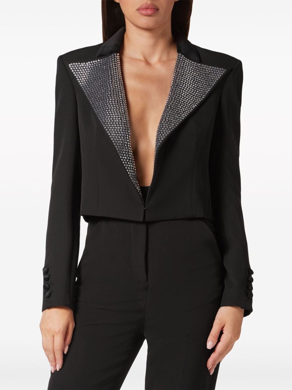 Cady crystal-embellished blazer - 3