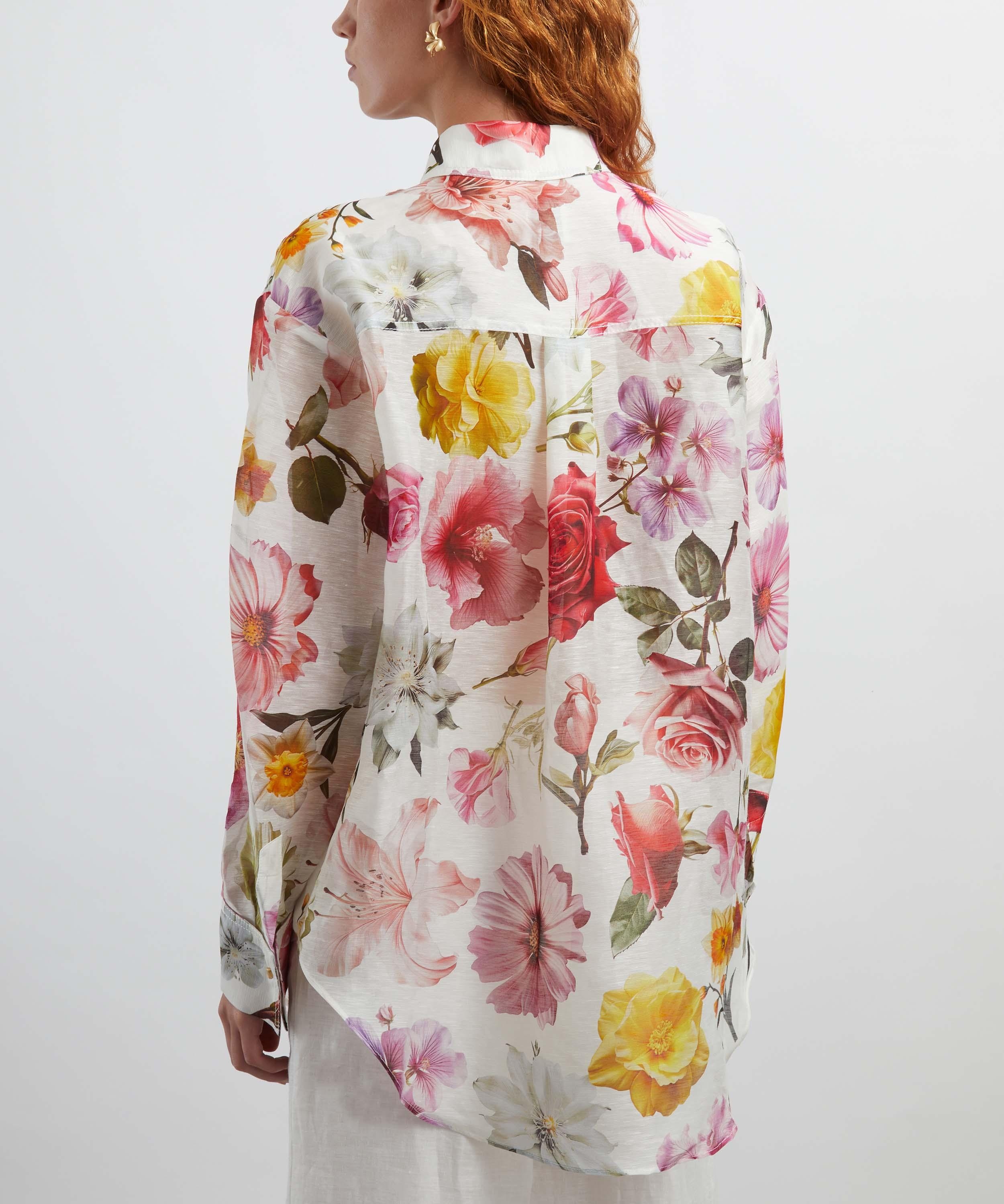 Fleur Linen-Silk Shirt - 4