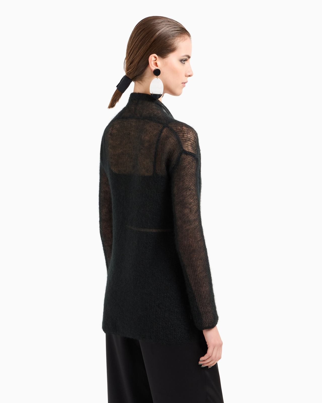 MOHAIR WOOL-BLEND TOP AND DOUBLE-BREASTED CARDIGAN TWINSET - 3