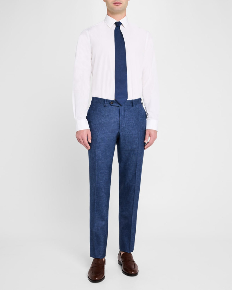 Canali Men's Melange Wool Dress Pants outlook