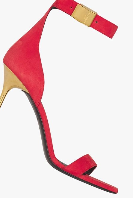 Red suede Uma sandals - 5