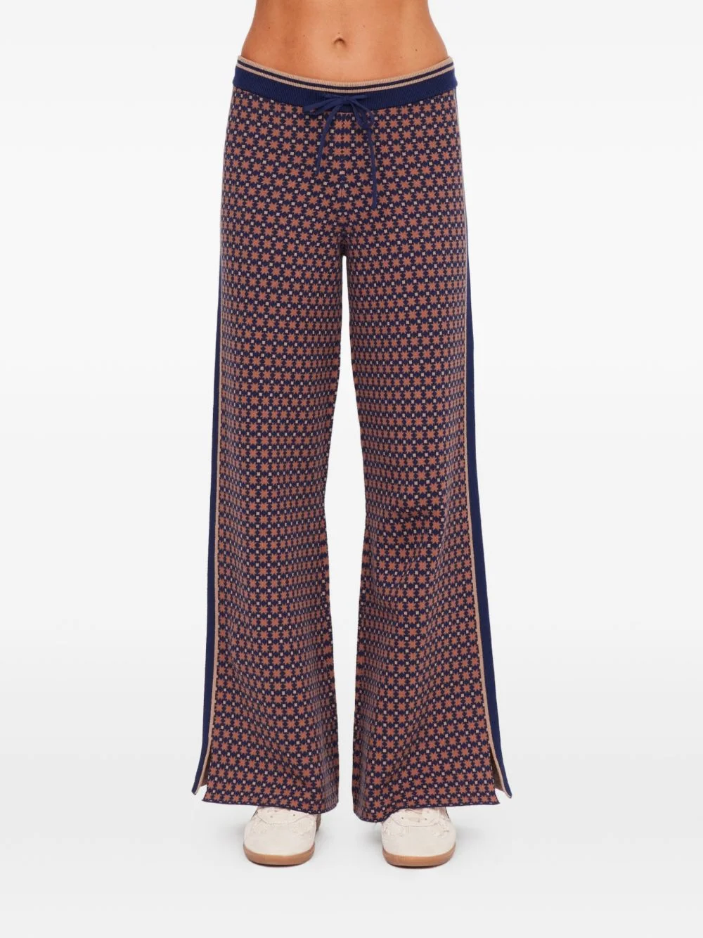 Lumiere Juniper geometric-pattern track pants - 1