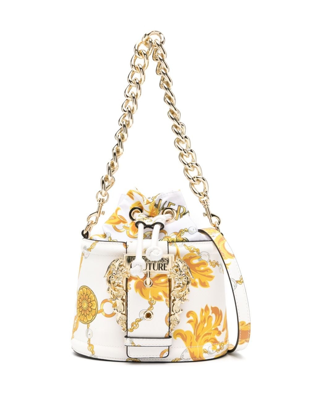 baroque-buckle bucket bag - 1