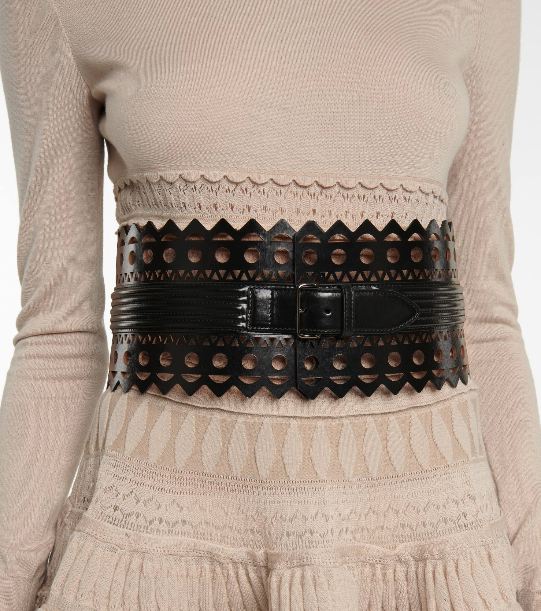 Leather corset belt - 2