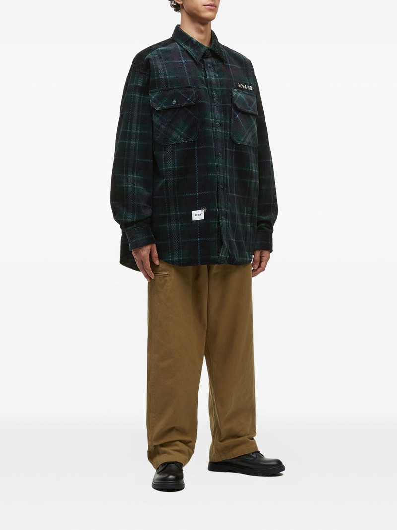 ALPHA INDUSTRIES logo-patch straight-leg trousers outlook