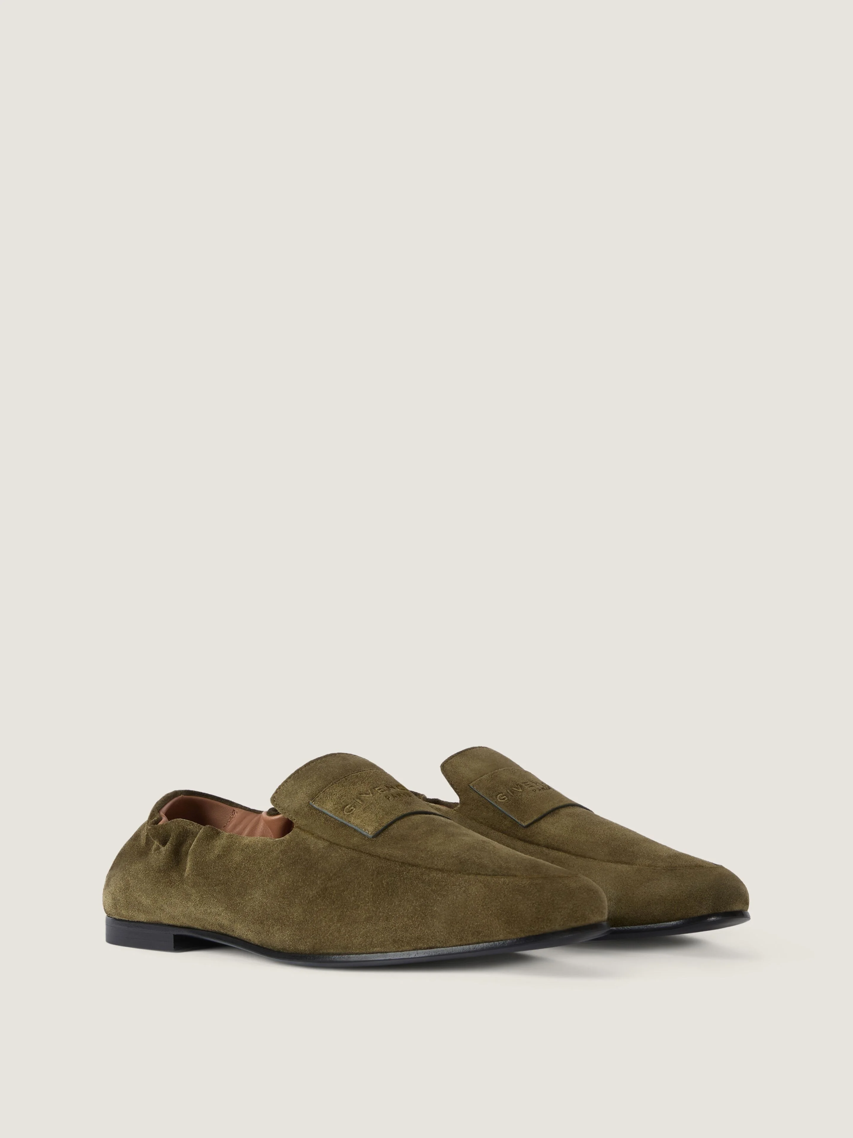 LABEL LOAFERS IN SUEDE - 1