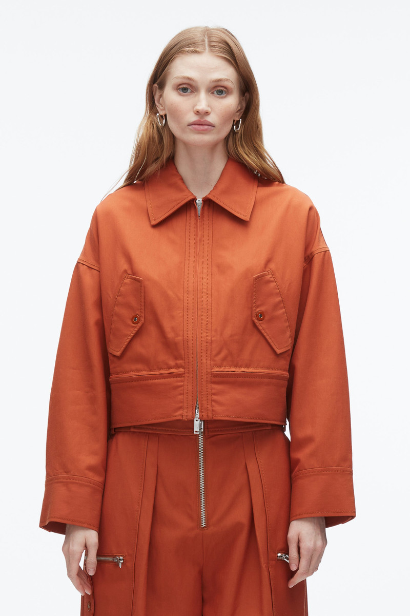 Double Zip Cropped Utility Jacket 3